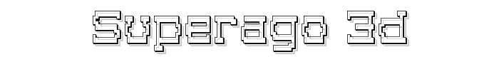 Superago 3D font